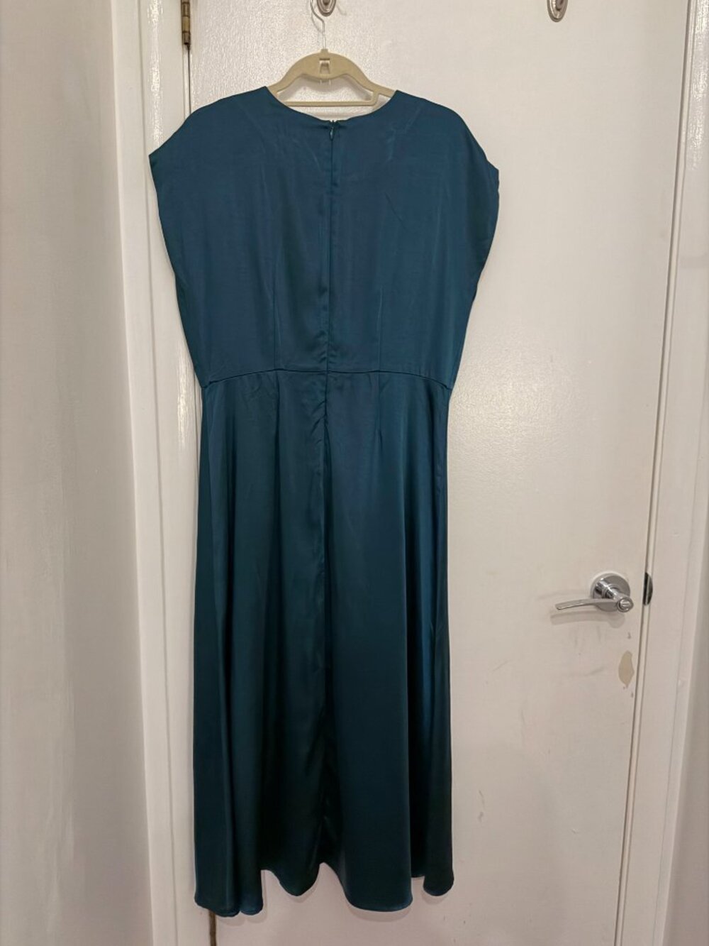 Bohme Rosalind Midi Dress | M Teal | Like New - Picture 3 of 4